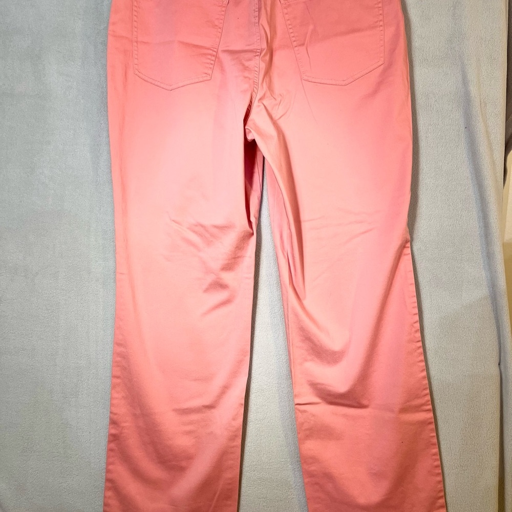 NEW Talbots Coral Color 5 Picket Jeans with Stretch Sz 16 - Picture 6 of 8